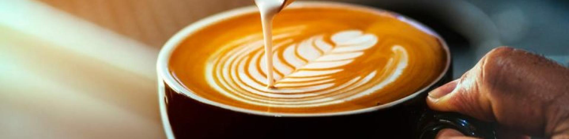 late being poured into mug