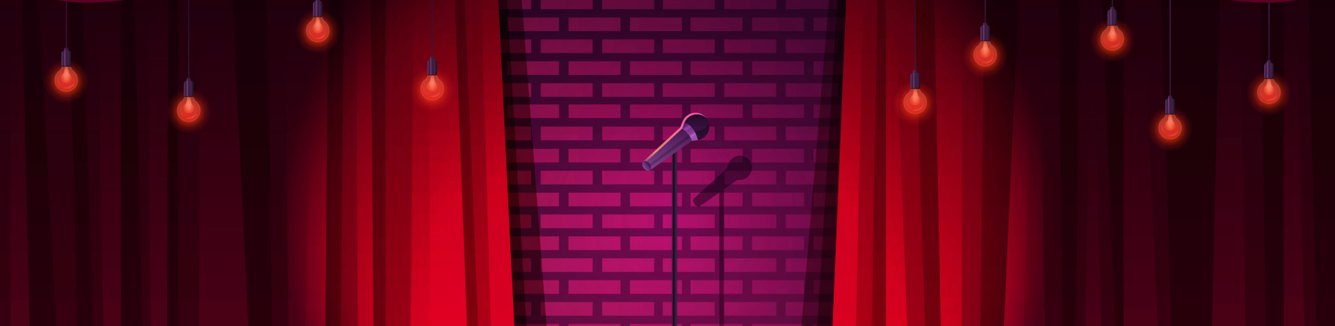 a mic on a stage