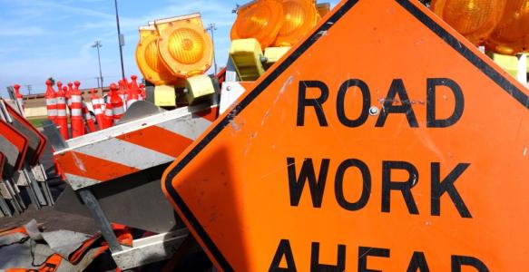 road work ahead image