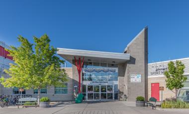 Okotoks Recreation Centre entrance
